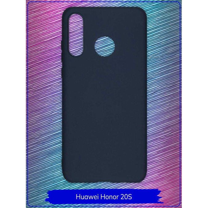 Чехол для Huawei Honor 20S / Huawei P30 Lite. Силиконовый. Темно-синий.