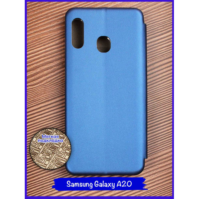 Чехол-книжка "Jack" для Samsung Galaxy A20 / Samsung Galaxy A30 2019. Экокожа. Синий.