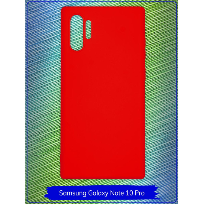 Чехол для Samsung Galaxy Note 10 Pro / Samsung Galaxy Note 10 Plus. Силиконовый. Красный.