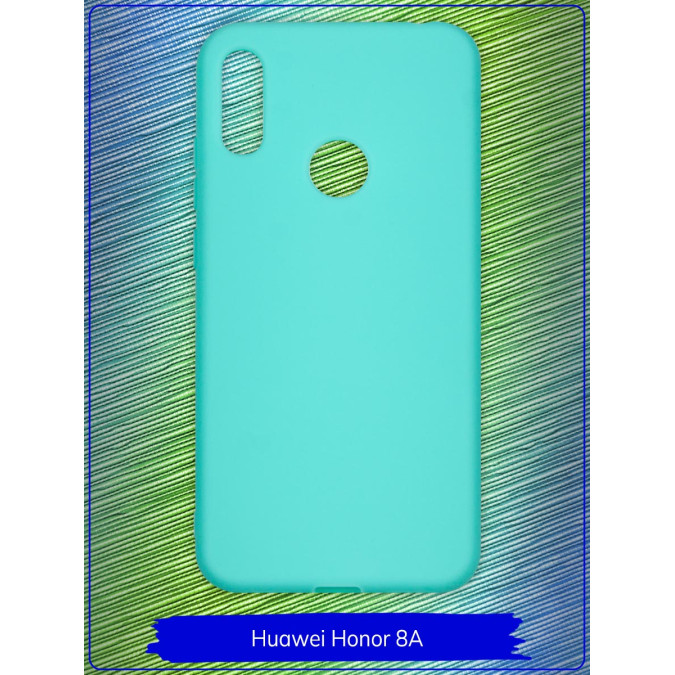 Чехол для Huawei Honor 8A / Huawei Y6s (2019) / Huawei Y6 Prime (2019). Силиконовый. Бирюзовый.