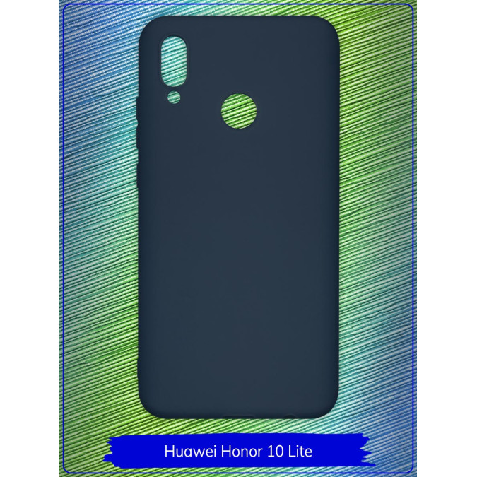 Чехол для Huawei Honor 10 Lite / Huawei P Smart (2019). Силиконовый. Темно-синий.