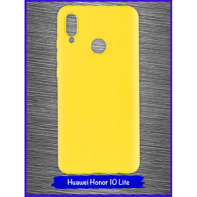 Чехол для Huawei Honor 10 Lite / Huawei P Smart (2019). Силиконовый. Желтый.