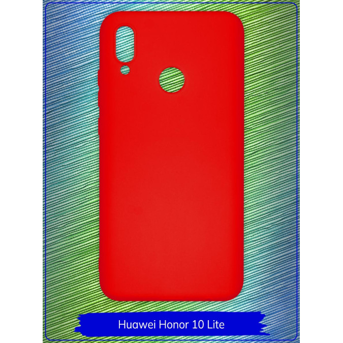 Чехол для Huawei Honor 10 Lite / Huawei P Smart (2019). Силиконовый. Красный.