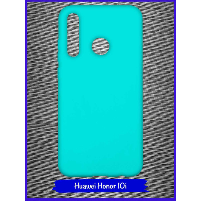 Чехол для Huawei Honor 10i. Силиконовый. Бирюзовый.