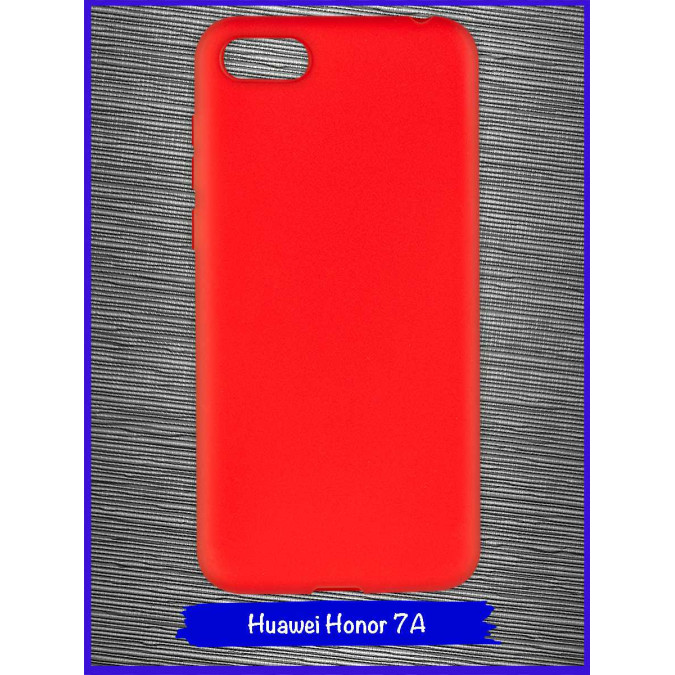 Чехол для Huawei Honor 7A / Huawei Y5 Prime (2018) / Huawei Y5 Lite (2018). Силиконовый. Красный.