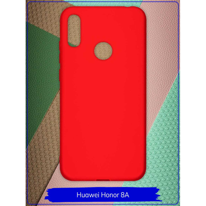 Чехол для Huawei Honor 8A / Huawei Y6s (2019) / Huawei Y6 Prime (2019). Силиконовый. Красный.