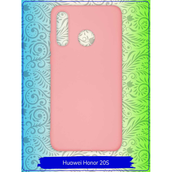 Чехол для Huawei Honor 20S / Huawei P30 Lite. Силиконовый. Розовый.