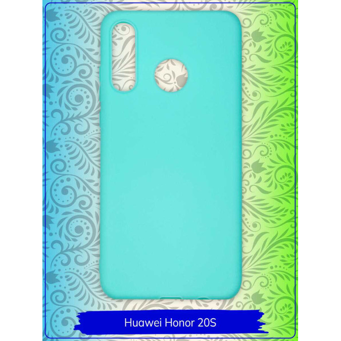 Чехол для Huawei Honor 20S / Huawei P30 Lite. Силиконовый. Бирюзовый.