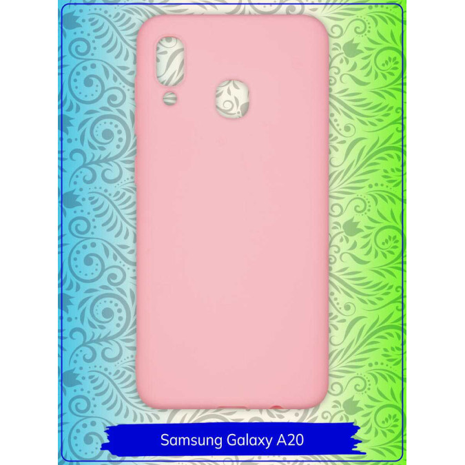 Чехол для Samsung Galaxy A20 / Samsung Galaxy A30 2019. Силиконовый. Розовый.