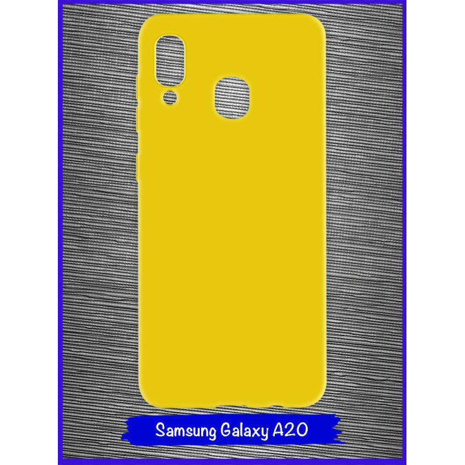 Чехол для Samsung Galaxy A20 / Samsung Galaxy A30 2019. Силиконовый. Желтый.