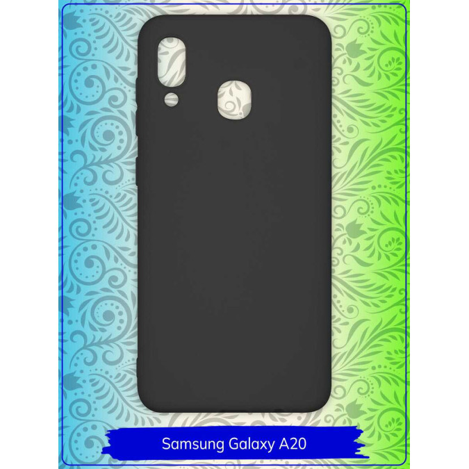 Чехол для Samsung Galaxy A20 / Samsung Galaxy A30 2019. Силиконовый. Черный.