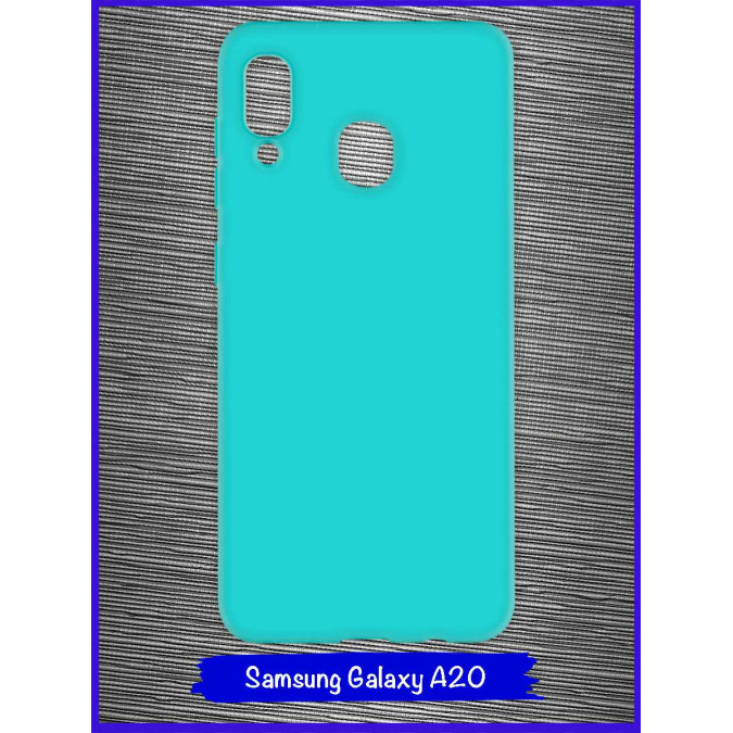 Чехол для Samsung Galaxy A20 / Samsung Galaxy A30 2019. Силиконовый. Бирюзовый.