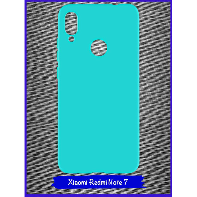 Чехол для Xiaomi Redmi Note 7 / Xiaomi Redmi Note 7 Pro. Силиконовый. Бирюзовый.