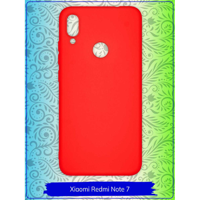 Чехол для Xiaomi Redmi Note 7 / Xiaomi Redmi Note 7 Pro. Силиконовый. Красный.