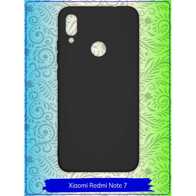 Чехол для Xiaomi Redmi Note 7 / Xiaomi Redmi Note 7 Pro. Силиконовый. Черный.