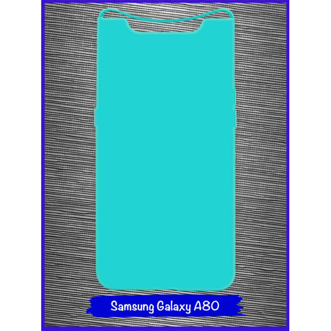 Чехол для Samsung Galaxy A80. Силиконовый. Бирюзовый.