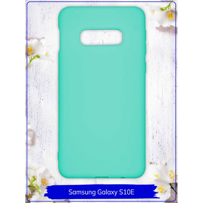 Чехол для Samsung Galaxy S10e / Samsung Galaxy S10 Lite. Силиконовый. Бирюзовый.