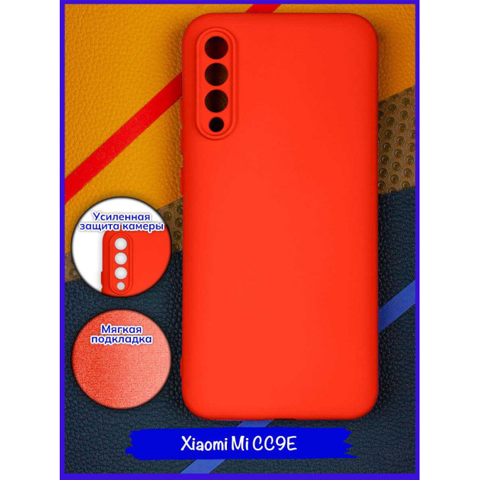 Чехол для Xiaomi Mi CC9e / Xiaomi Mi A3. Soft touch premium. Красный.