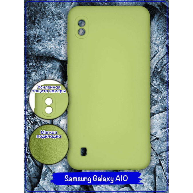 Чехол для Samsung Galaxy A10. Soft touch premium. Светло-зеленый.