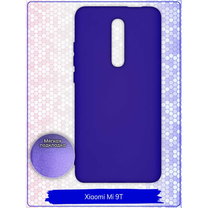 Чехол для Xiaomi Mi 9T / Xiaomi Mi 9T Pro / Xiaomi Redmi K20 / Xiaomi Redmi K20 Pro. Soft touch premium. Ярко-синий.