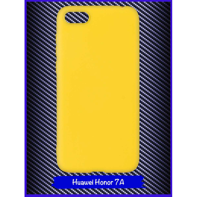 Чехол для Huawei Honor 7A / Huawei Y5 Prime (2018) / Huawei Y5 Lite (2018). Силиконовый. Желтый.