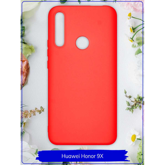 Чехол для Huawei Honor 9X / Huawei P Smart Z / Huawei Y9s / Huawei Y9 Prime 2019. Силиконовый. Красный.