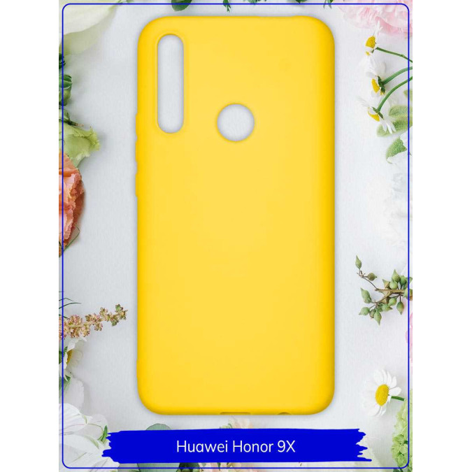 Чехол для Huawei Honor 9X / Huawei P Smart Z / Huawei Y9s / Huawei Y9 Prime 2019. Силиконовый. Желтый.