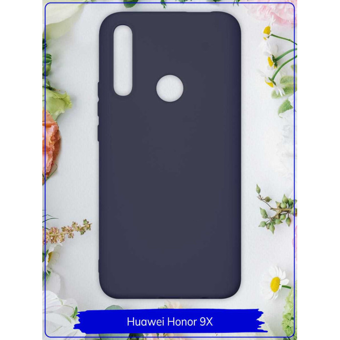 Чехол для Huawei Honor 9X / Huawei P Smart Z / Huawei Y9s / Huawei Y9 Prime 2019. Силиконовый. Темно-синий.