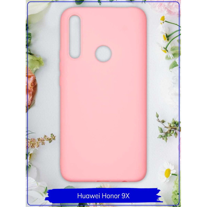 Чехол для Huawei Honor 9X / Huawei P Smart Z / Huawei Y9s / Huawei Y9 Prime 2019. Силиконовый. Розовый.