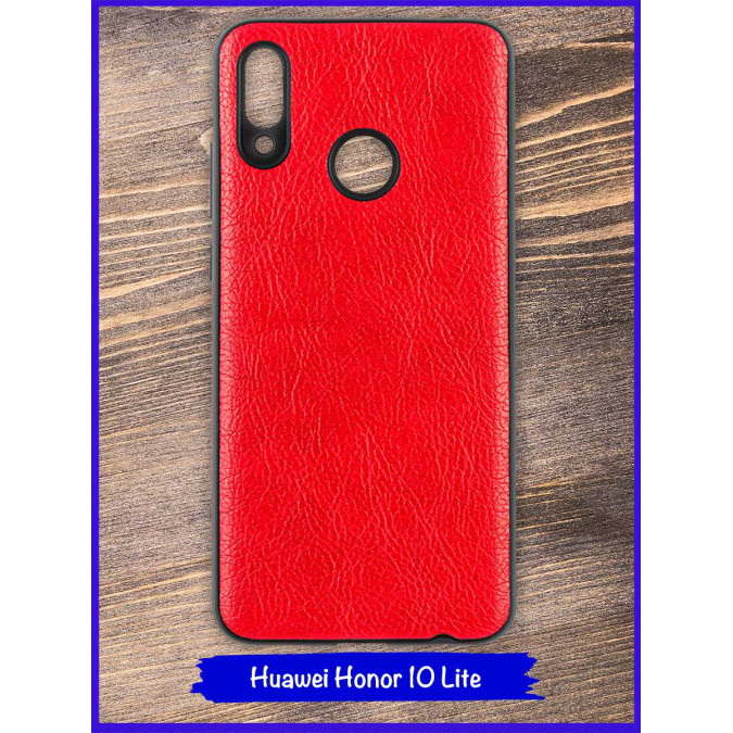 Чехол для Huawei Honor 10 Lite / Huawei P Smart (2019). Экокожа. Красный.