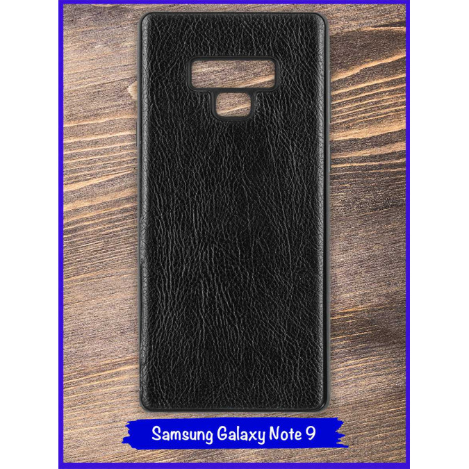 Чехол для Samsung Galaxy Note 9. Экокожа. Черный.