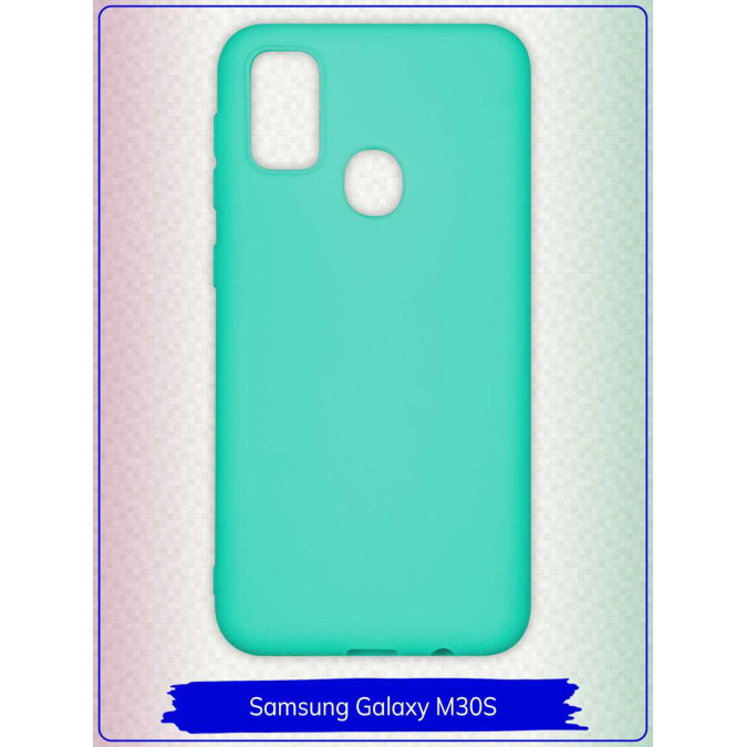 Чехол для Samsung Galaxy M30S. Силиконовый. Бирюзовый.