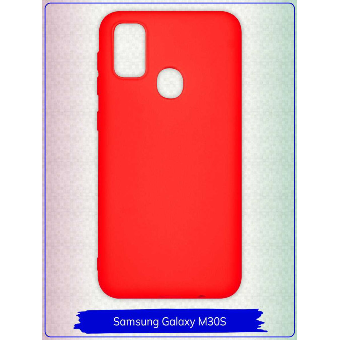 Чехол для Samsung Galaxy M30S. Силиконовый. Красный.