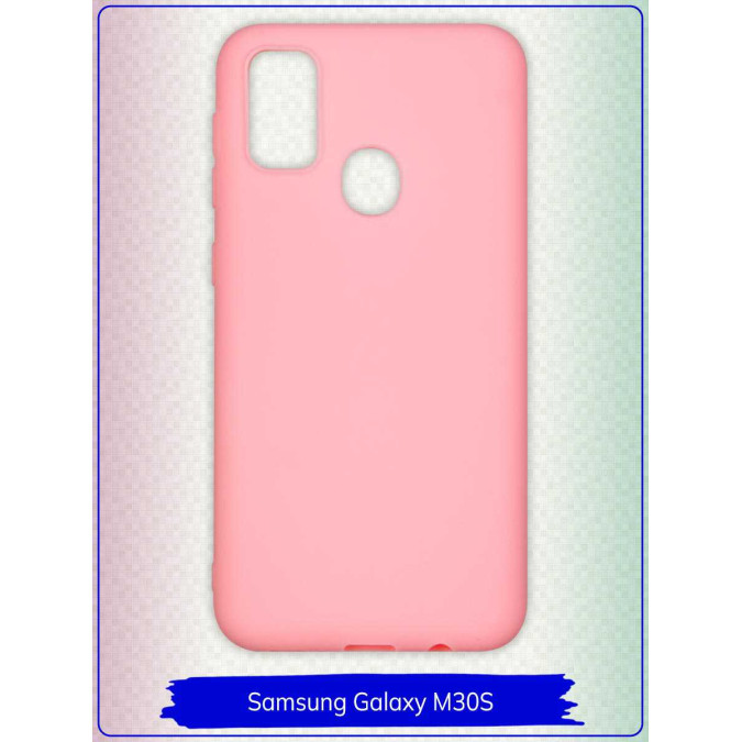 Чехол для Samsung Galaxy M30S. Силиконовый. Розовый.