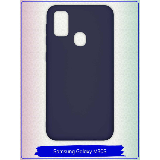 Чехол для Samsung Galaxy M30S. Силиконовый. Темно-синий.