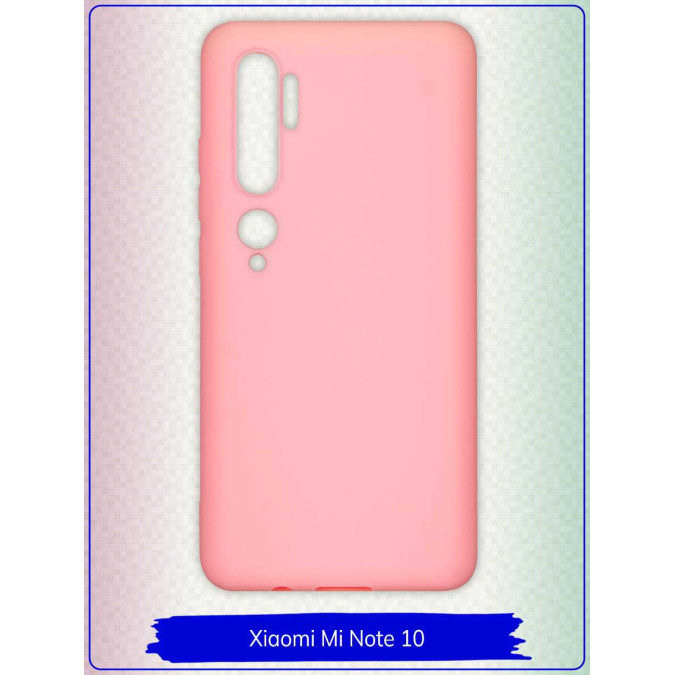 Чехол для Xiaomi Mi Note 10 / Xiaomi Mi Note 10 Pro / Xiaomi Mi CC9 Pro. Силиконовый. Розовый.