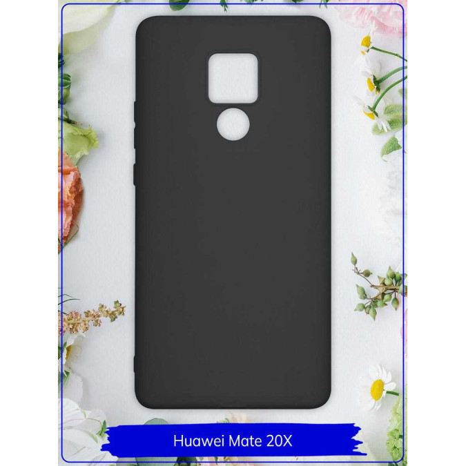 Чехол для Huawei Mate 20X. Силиконовый. Черный.