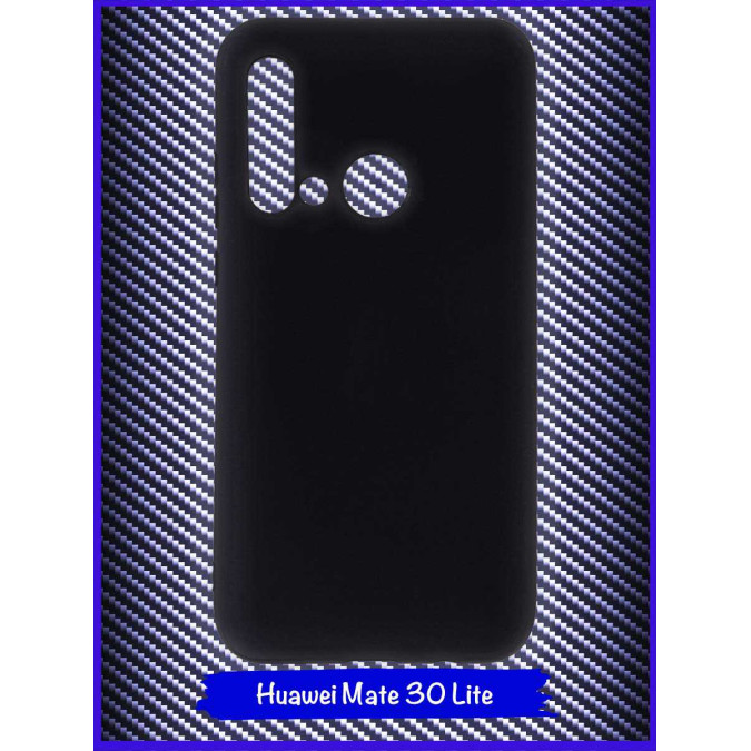 Чехол для Huawei Mate 30 Lite / Huawei Nova 5i. Силиконовый. Черный.