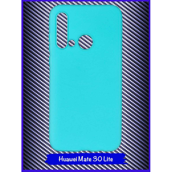 Чехол для Huawei Mate 30 Lite / Huawei Nova 5i. Силиконовый. Бирюзовый.