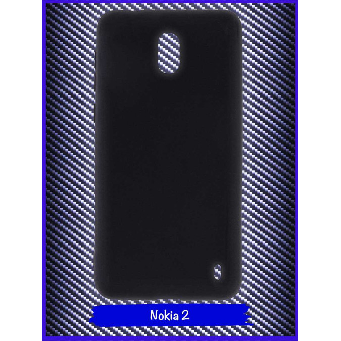 Чехол для Nokia 2. Силиконовый. Черный.