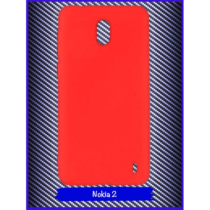 Чехол для Nokia 2. Силиконовый. Красный.