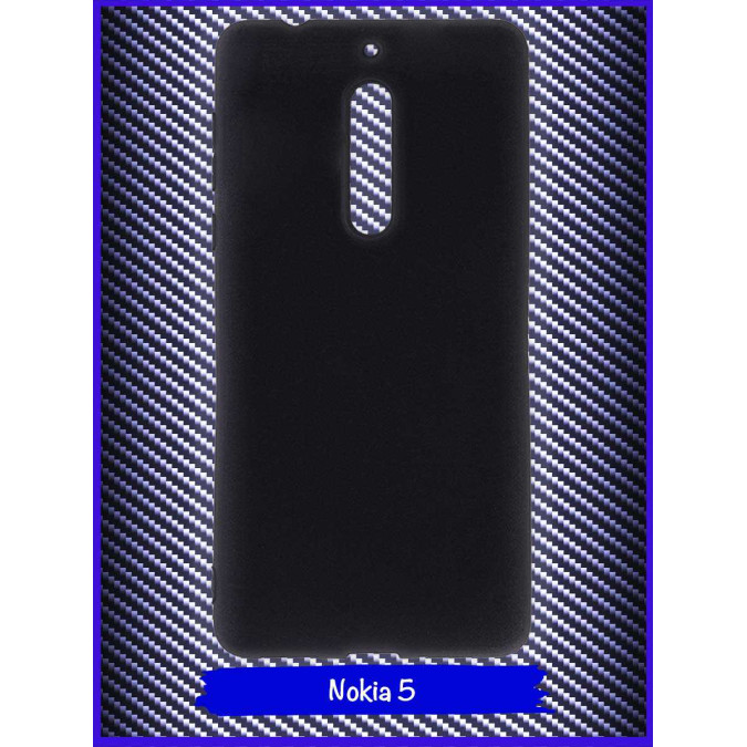 Чехол для Nokia 5. Силиконовый. Черный.