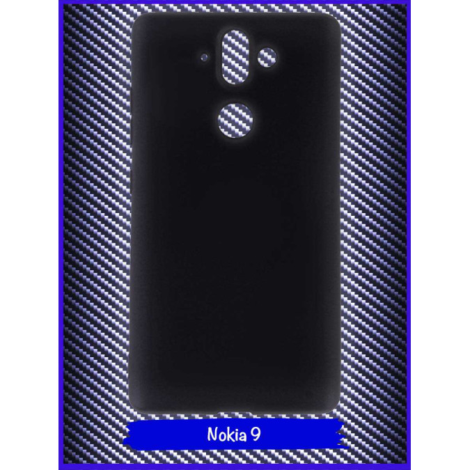 Чехол для Nokia 9. Силиконовый. Черный.