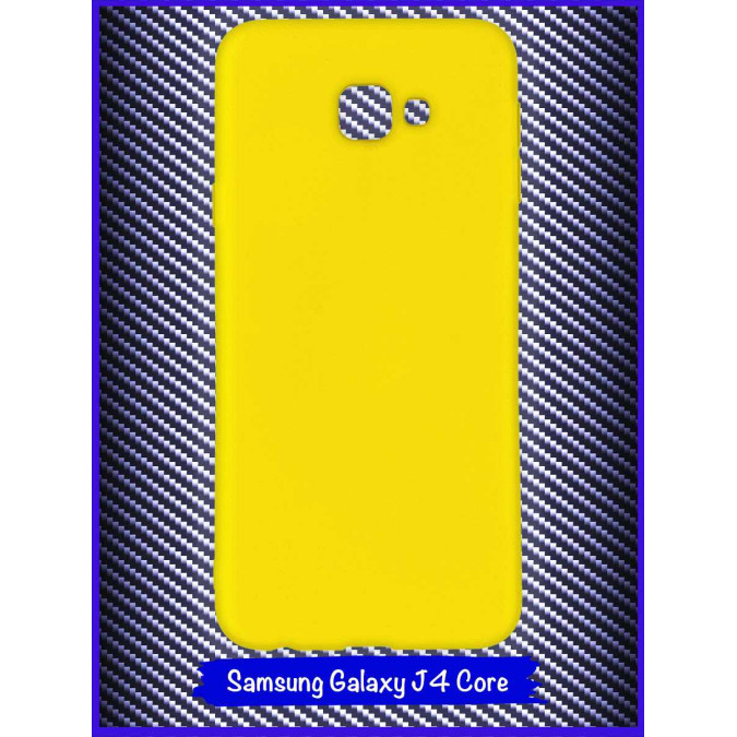 Чехол для Samsung Galaxy J4 Core (SM-J410F). Силиконовый. Желтый.