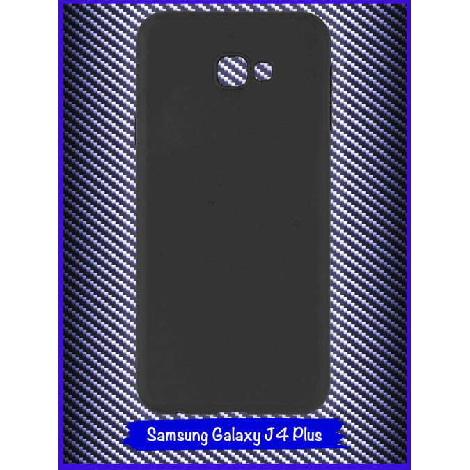 Чехол для Samsung Galaxy J4 Plus 2018. Силиконовый. Черный.