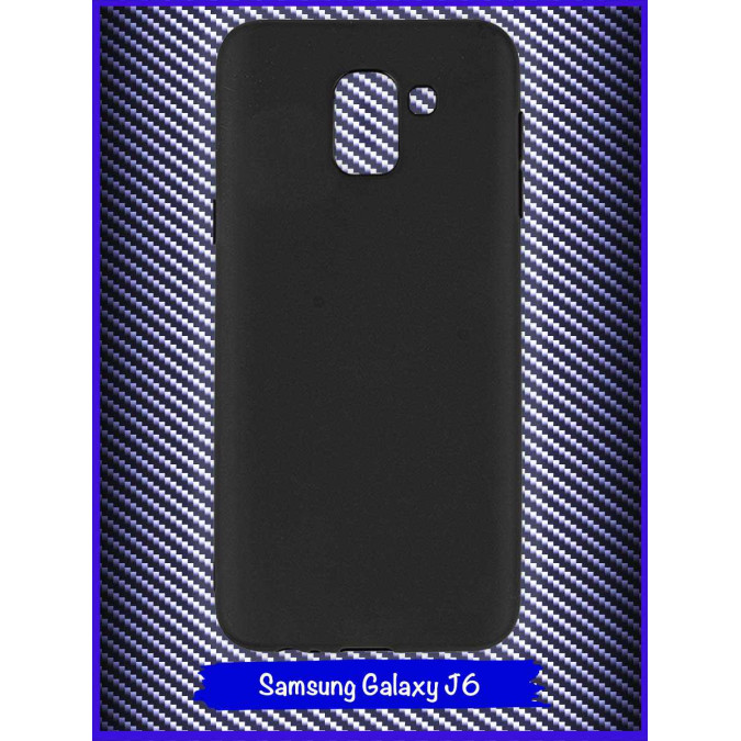 Чехол для Samsung Galaxy J6 2018. Силиконовый. Черный.