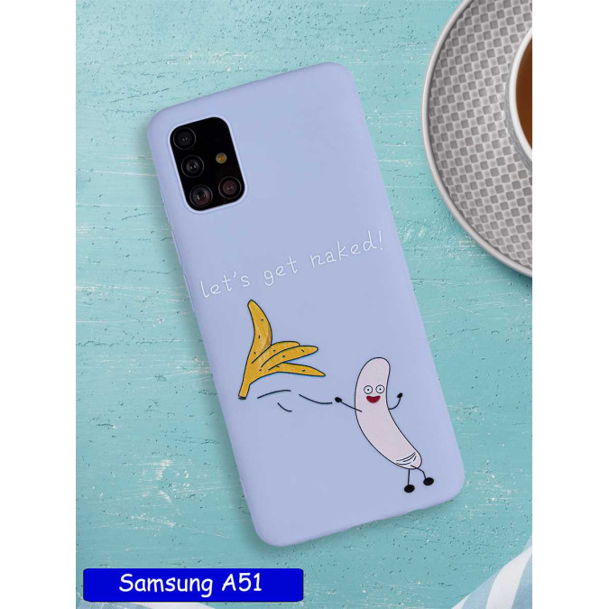 Чехол дизайнерский для Samsung Galaxy A51. Let's get naked!.