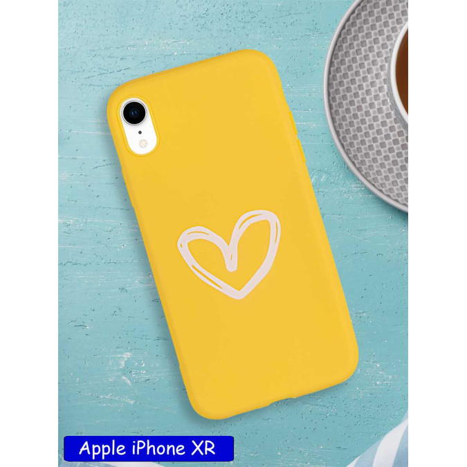 Чехол дизайнерский для Apple Iphone XR. Heart.