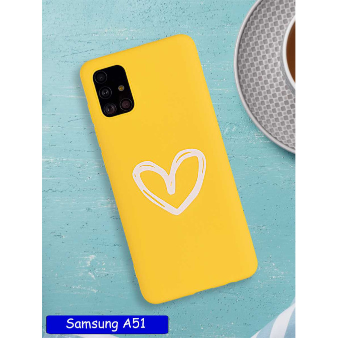 Чехол дизайнерский для Samsung Galaxy A51. Heart.