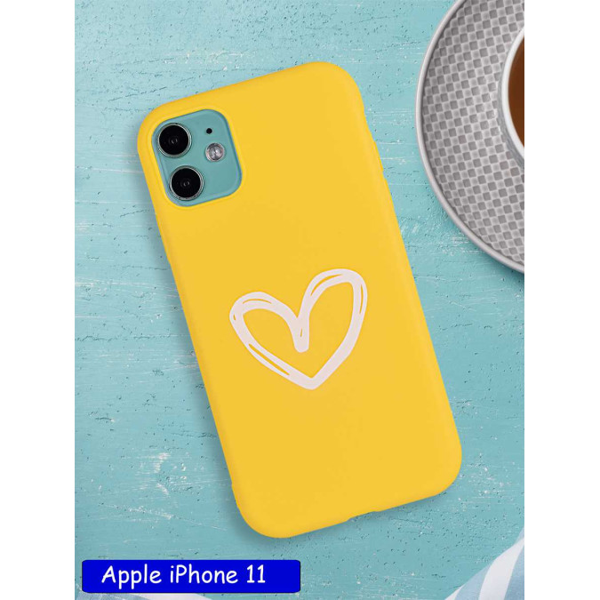 Чехол дизайнерский для Apple Iphone 11. Heart.